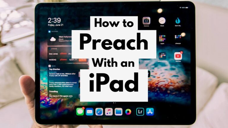 how to preach with an iPad