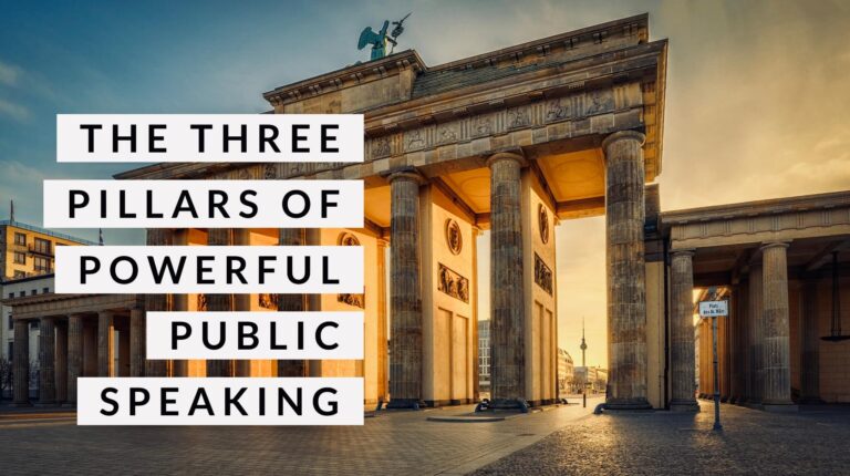 three pillars of powerful public speaking