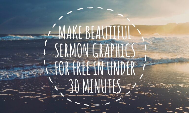 make beautiful sermon graphics for free