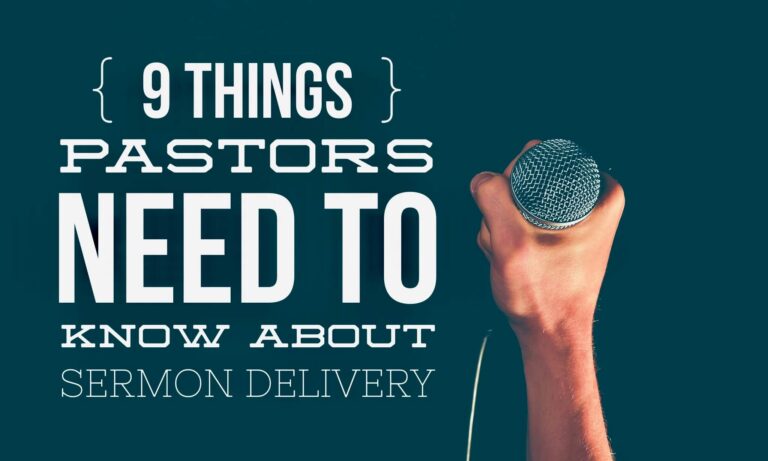 things pastors need to know about sermon delivery