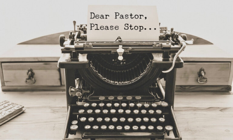 pastors please stop