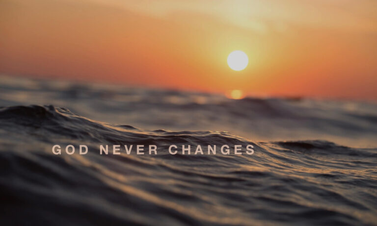 God never changes
