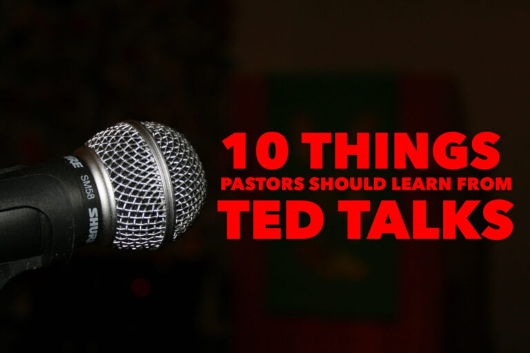 things pastors should learn from TED talks