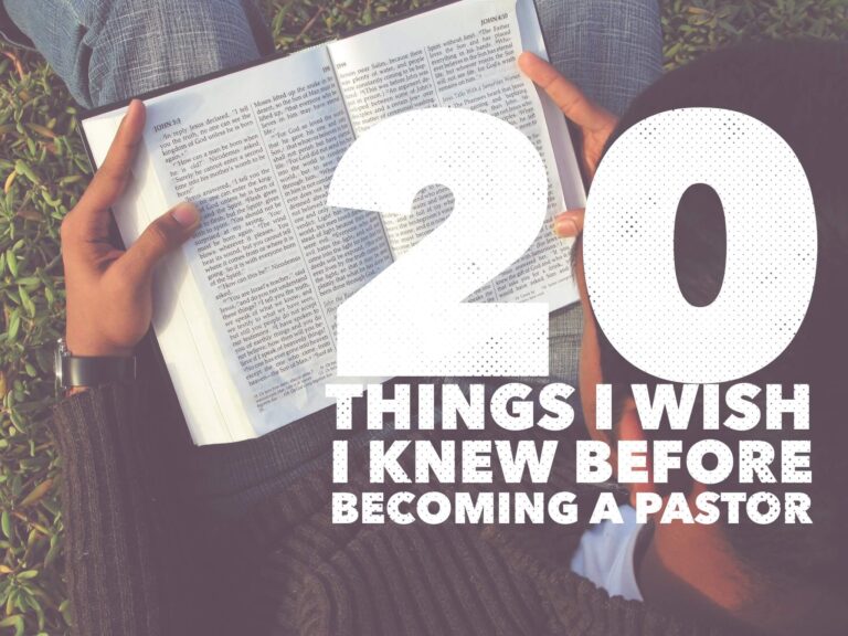things I wish I knew before becoming a pastor