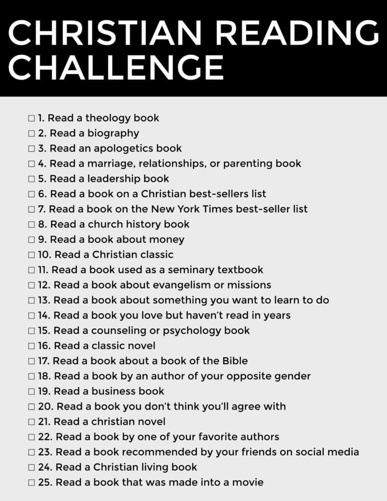 Christian Reading Challenge